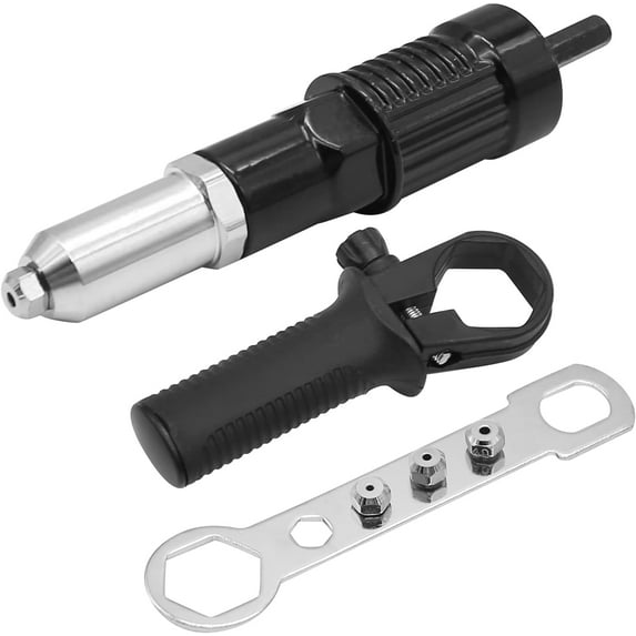 RVKXHD Pop Rivet Gun Tool Rivet Drill Attachment Power Drill Tool Kit Cordless Rivet Gun