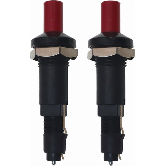 RVKXHD Potato Cannon Igniter, Push Button Ceramic Spark Igniter Pack of 2, Adjustable Spark Distance, 50000 Spark Rating, 3.54 Inch Piezo Ignition Replacement for BBQ Grill and Gas Stove, Outdoor Use