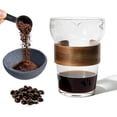 thumbnail image 1 of RVKXHD Pour Over Coffee Maker Set with Reusable Microporous Ceramic Coffee Filter, 4.09x4.92x2.36 Inch, No Paper Filters Needed, Heat-Resistant Handle Borosilicate Glass Coffee Pot, 1 of 9