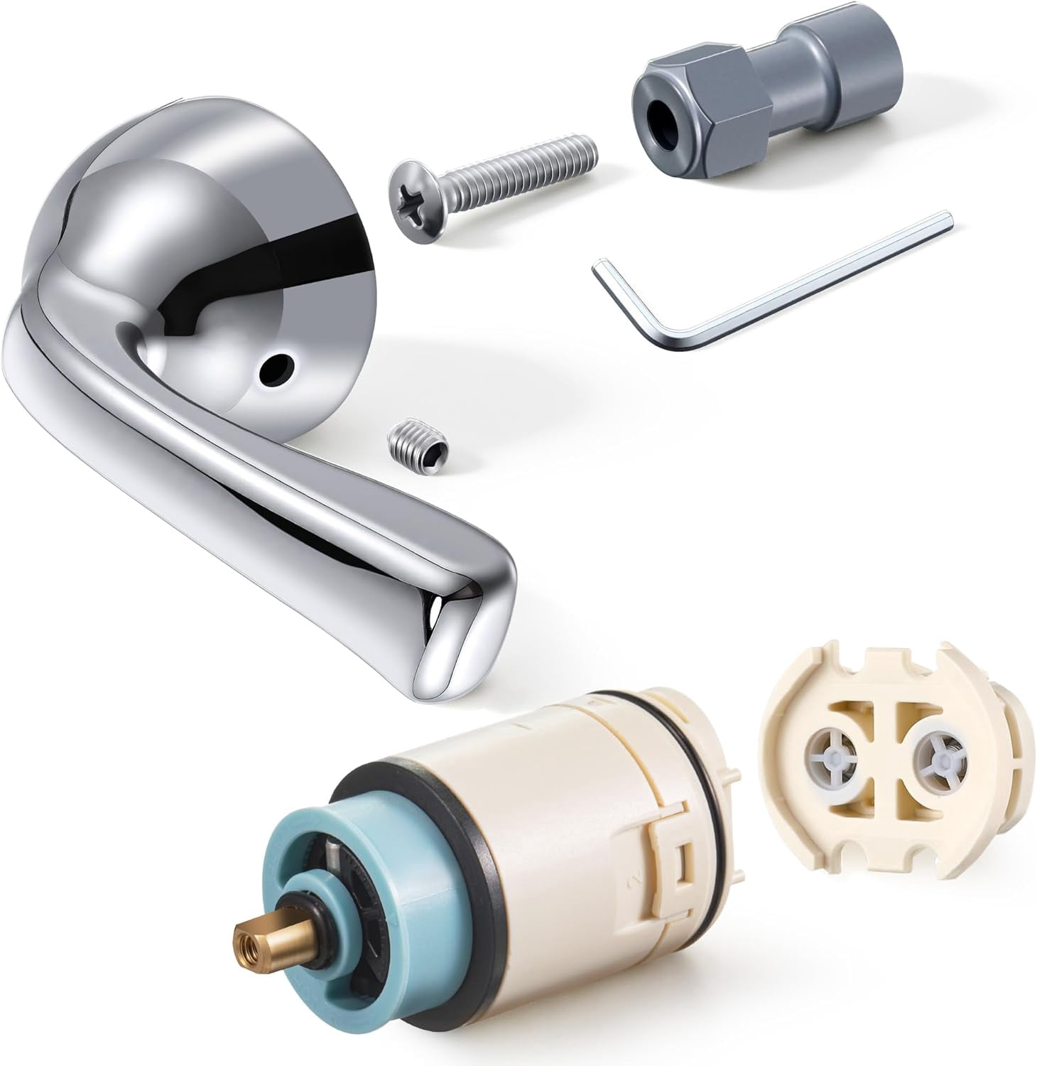 RVKXHD Pressure Balance Cartridge and Metal Lever Handle Kit ...