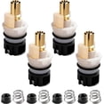 thumbnail image 1 of RVKXHD RP25513 Faucet Stem Assembly, Compatible With Delta Faucet Cartridge and RP24096 Faucet Cartridge, for Bathroom/Sink Two Handle Faucet, with RP4993 Seat and Spring, 4Pack, 1 of 7
