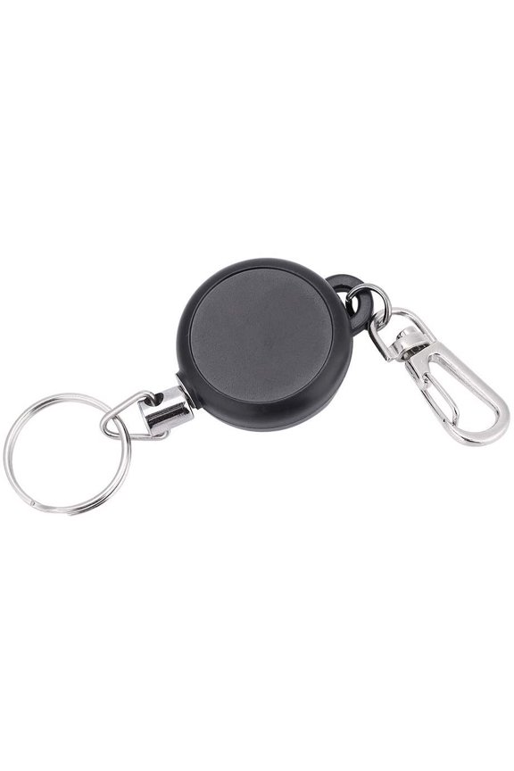 RVKXHD Retractable Key Chain, Stainless Steel Wire Quick Release Extendable Pull Keyring With Split Ring, Easy And Safe To Use, Made Of ABS Engineering Plastics And Stainless Steel, Strong Beautiful