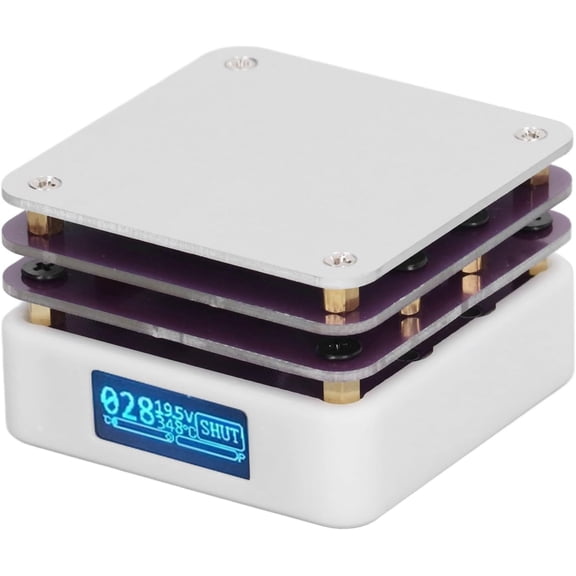 RVKXHD Soldering Station Hot Plate, LED Welder Hot Preheating Chip, 20V Mini Smart Thermostat for Repair DIY Laboratory, Electric Preheat Rework Heater Lab