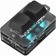 RVKXHD USB 2-Key Mini Keypad, Support Programming Macro and Software Blue Switch Custom Keyboard with RGB Light, Support Bluetooth and USB C Connection