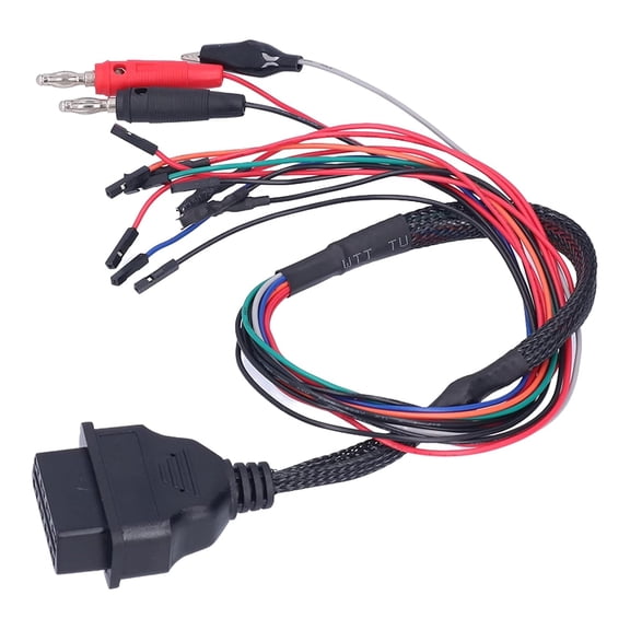 RVKXHD Universal Multiboot ECU Bench Pinout Cable, Car Accessories for MPPS V18 MPPS V21, Tricore Cable, Built-In Control Line, For Precise Battery&Ignition Voltage Monitoring