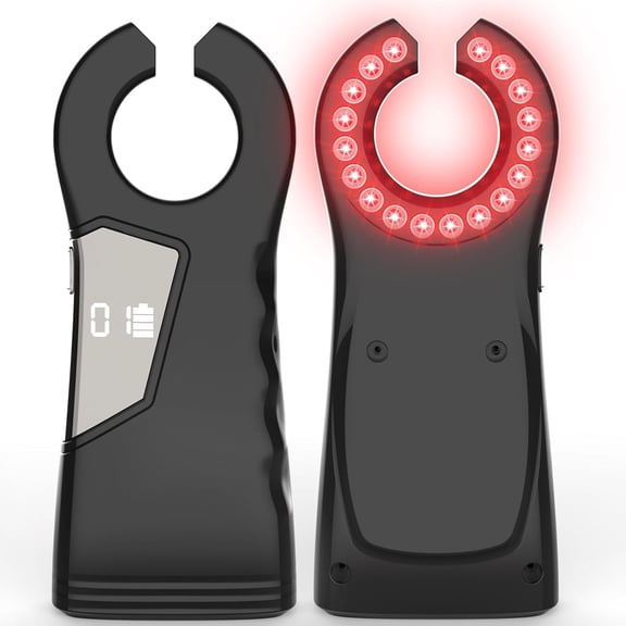RVKXHD Vein Finder(Black), with a Display Screen, 18 rechargeable LED beads&a 6W high-power light source - Intelligent Adjustable Brightness, One-Button Simplicity, Ergonomic and Portable Handling