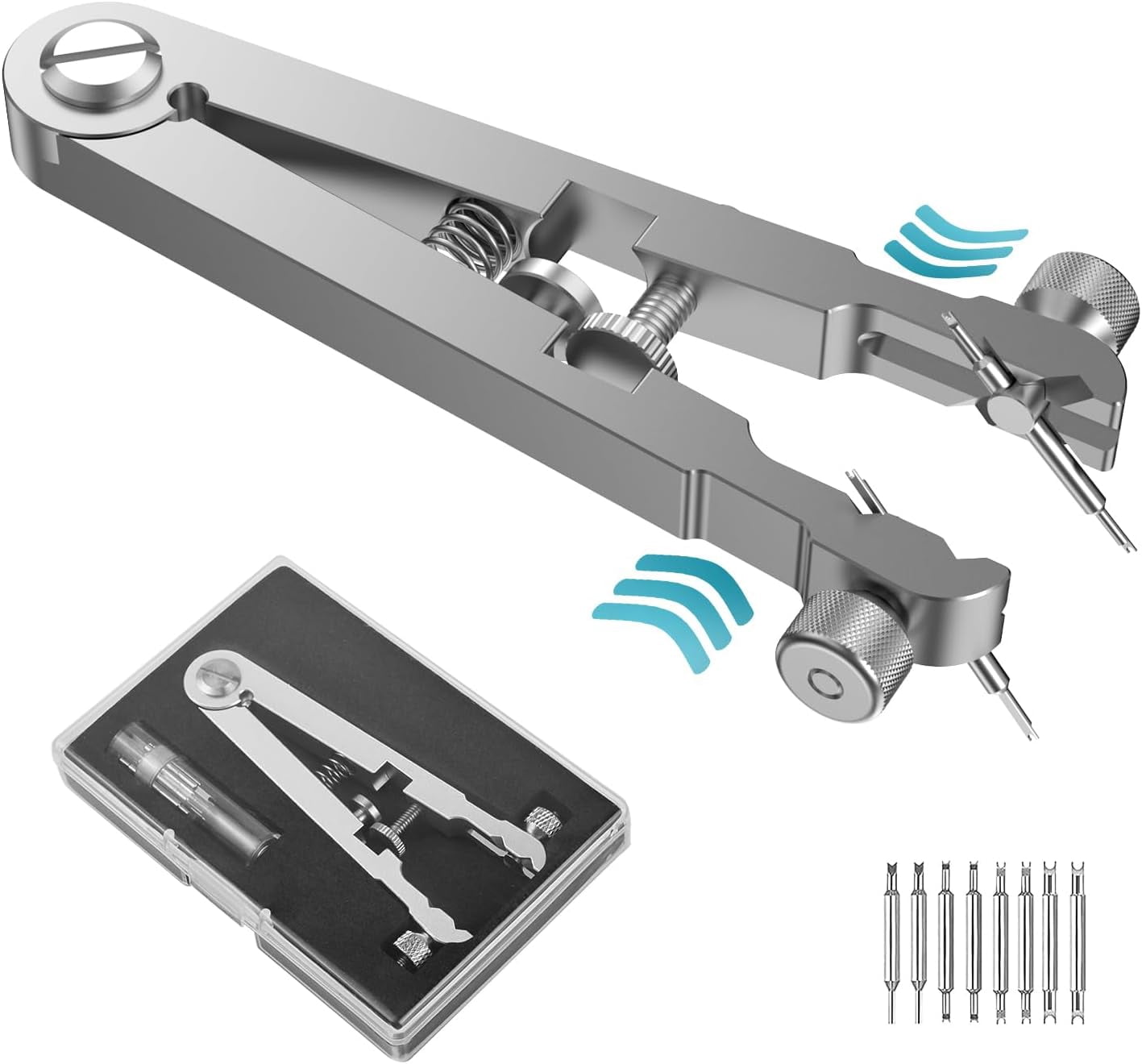 RVKXHD Watch Spring Bar Plier Tool Kit, 6825 Spring Bar Tweezer Tool ...