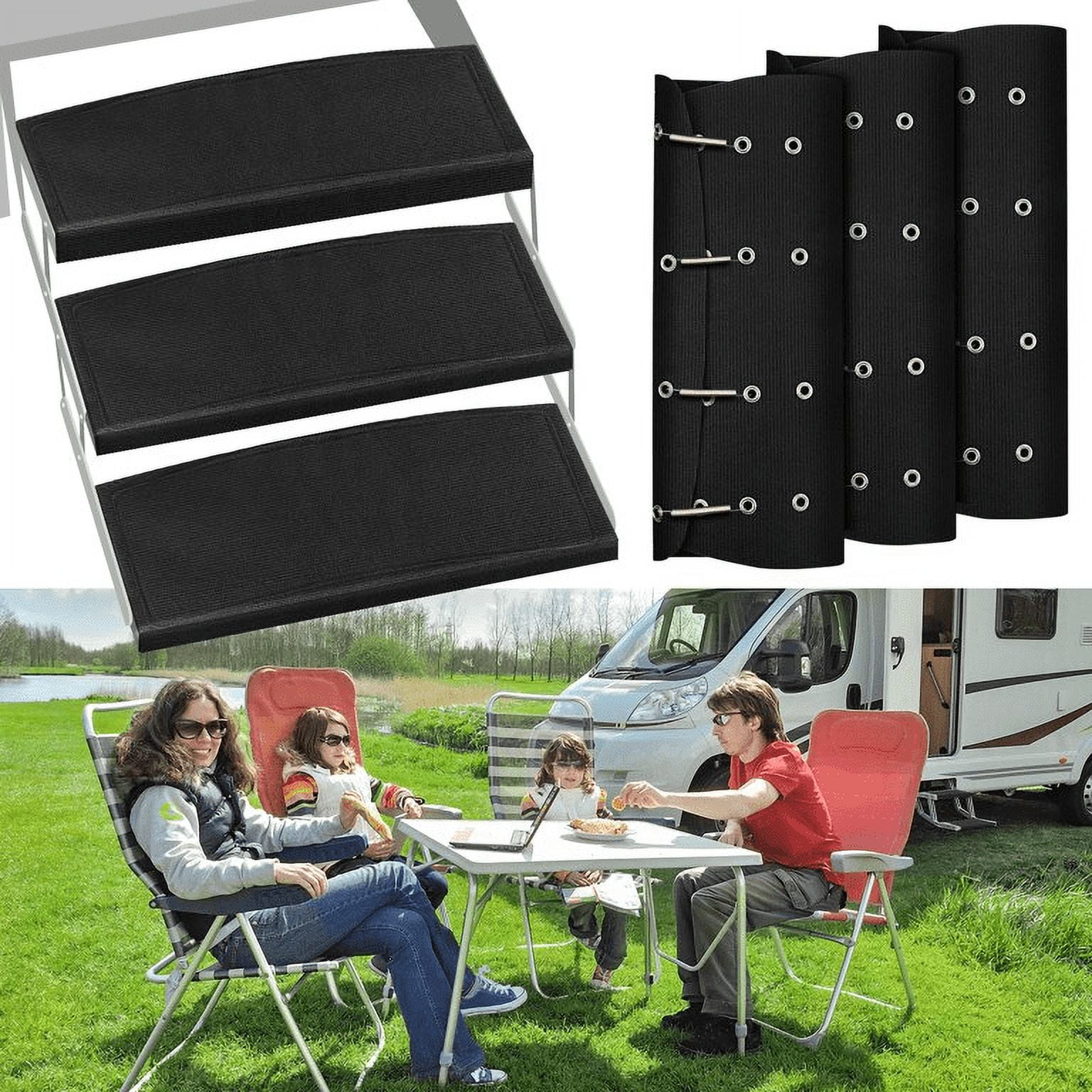 RVLIBRO by RISTOW RV Step Covers 3 Pack 22" camper step mats camper