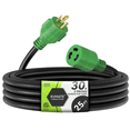 thumbnail image 1 of RVMATE 25 ft 30 Amp 125 V 3750 W 3-Prong Generator Extension Cord NEMA L5-30P/L5-30R SJTW Jacket GC33025-RM, 1 of 6