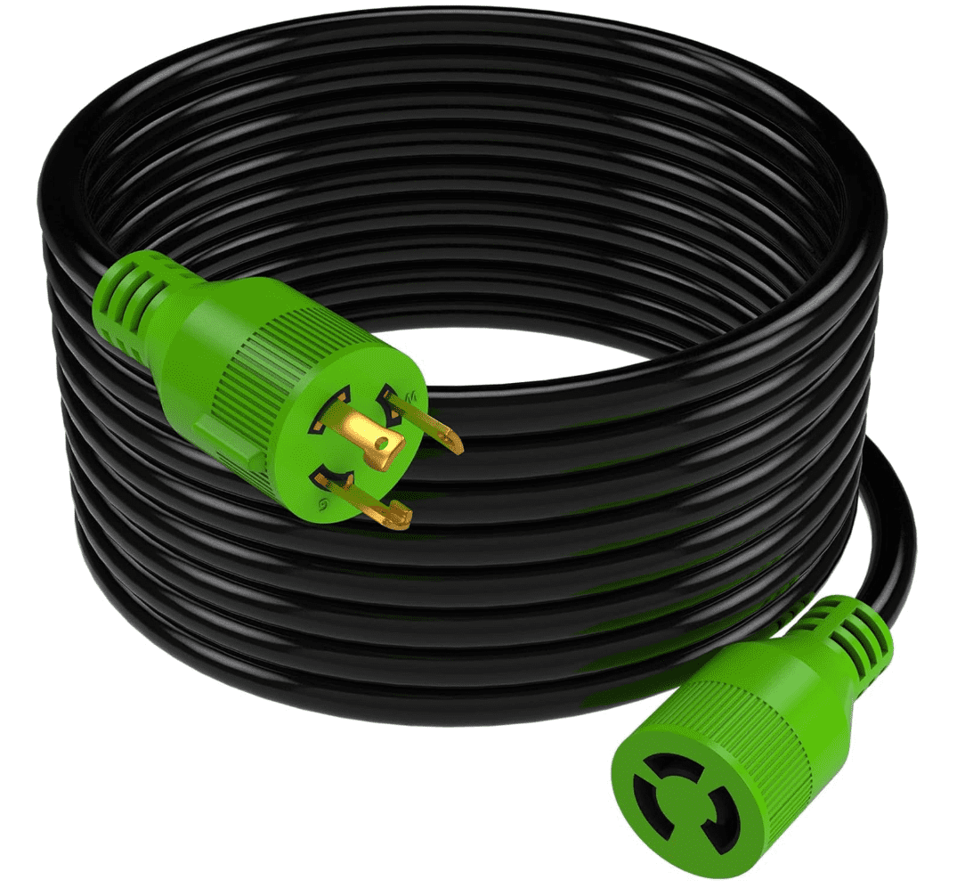 RVMATE 50 ft 30 Amp 125 V 3-Prong Generator Extension Cord NEMA L5-30P/L5-30R SJTW Jacket GC33050-RM