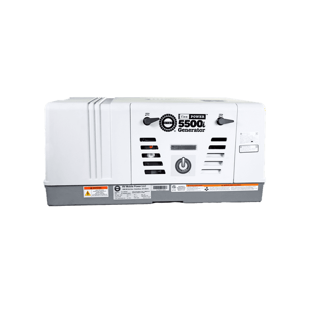 RVMP Flex Power 5500i 5500 Watt DualFuel Installed RV Generator