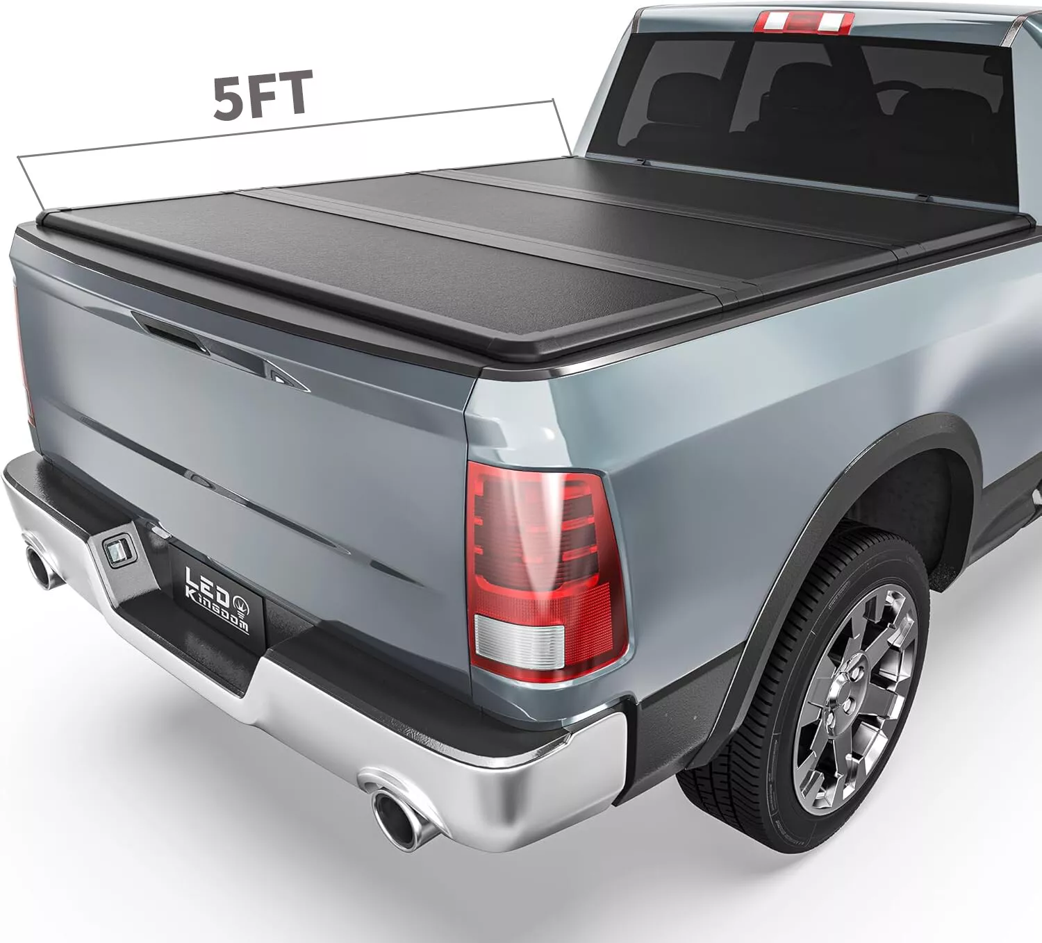 RVNI 3 Fold 5FT Hard Truck Bed Tonneau Cover For 20152023 2024 Chevy