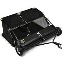 RVNI 42 in Tow Behind Lawn Sweeper Leaf Collector for Grass Lawn 12 Cu ft Capacity