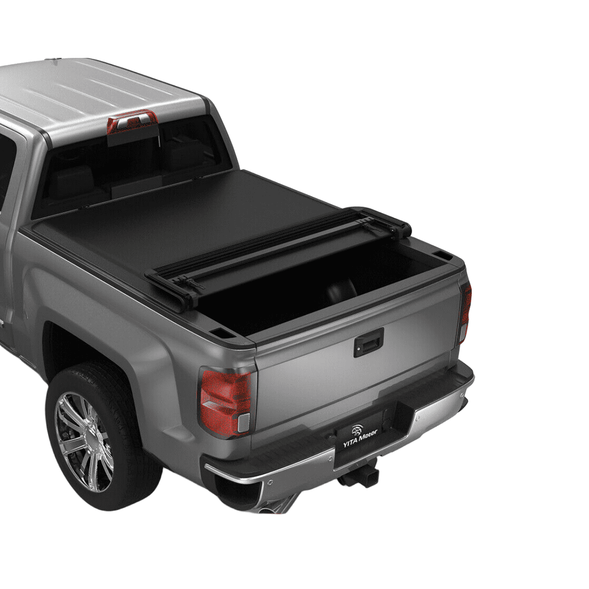 RVNI 5.5 ft Bed Soft Quad Fold Truck Bed Tonneau Cover for 2009-2014 Ford F150 F-150 WaterProof