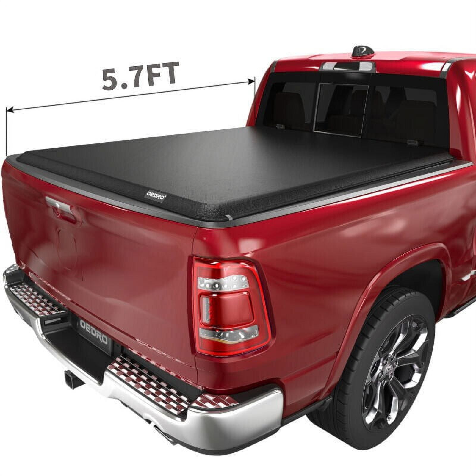 RVNI 5.6 ft BedSoft Roll Up Truck Bed Tonneau Cover for 19 20 2021 2022 2023 Dodge Ram 1500