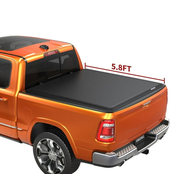 RVNI 5.8 ft Soft Roll Up Truck Bed Tonneau Cover for 2019-2023 2024 2025 Chevy Silverado/GMC Sierra 1500