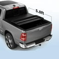 thumbnail image 2 of Soft Tri-Fold Tonneau Cover For 2007-2013 Chevy Silverado & GMC Sierra 1500 - 5.8ft Bed 2 of 3
