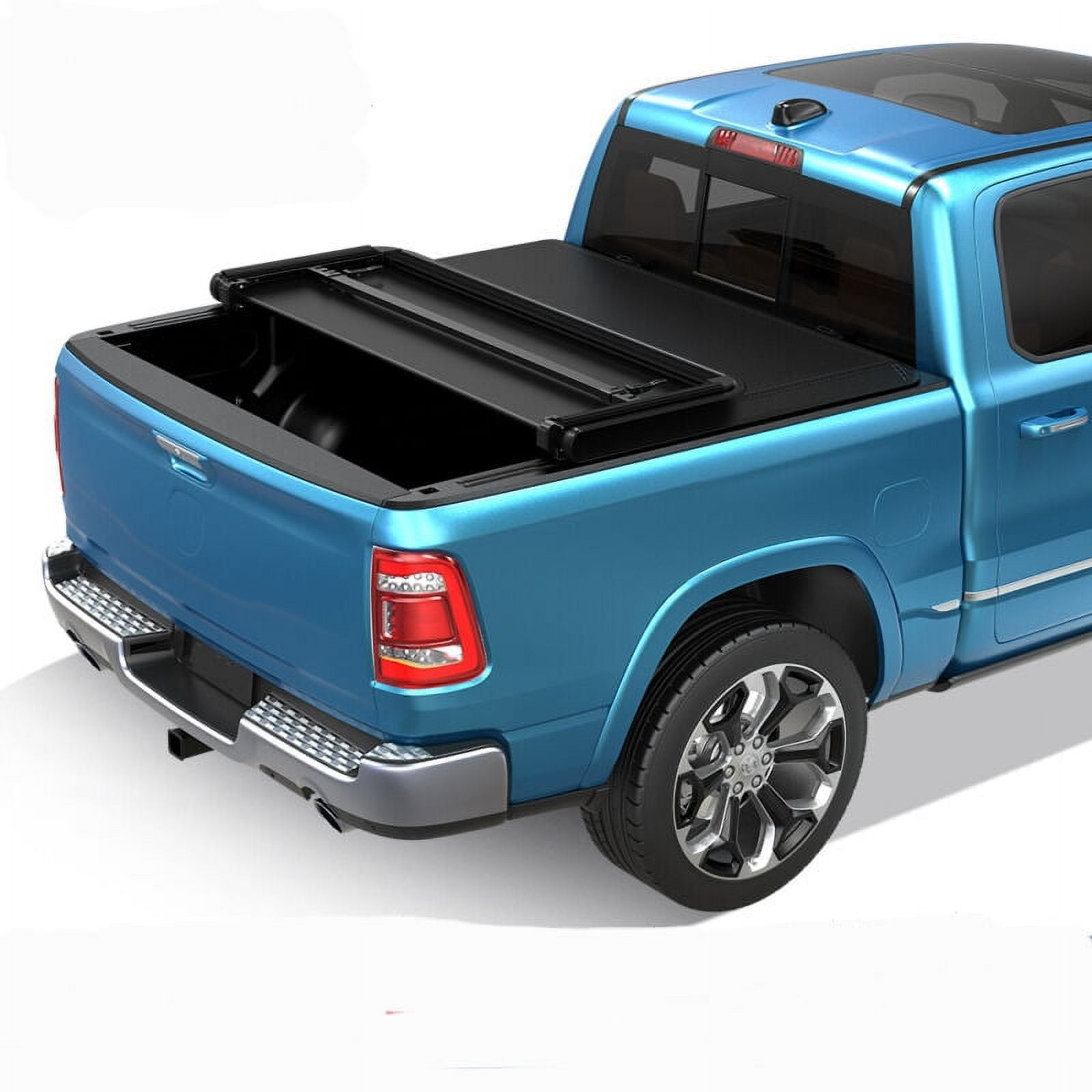 RVNI 5 ft Bed Soft Tri Fold Truck Bed Tonneau Cover for 2005-2015 Toyota Tacoma