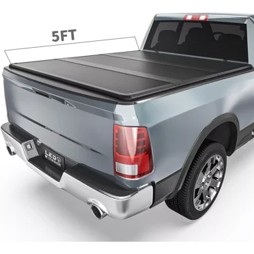 Oedro 5FT Tri-Fold Hard Tonneau Cover For 2024-2025 Toyota Tacoma | W/ Lamp, Aluminum/PVC