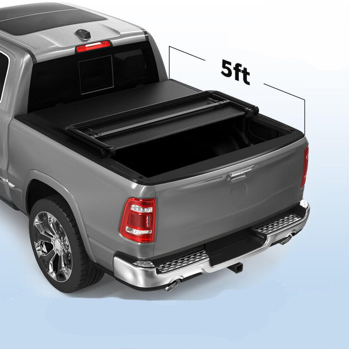 Free Shipping! RVNI 5ft Soft Tri fold Truck Bed Tonneau Cover for 2015