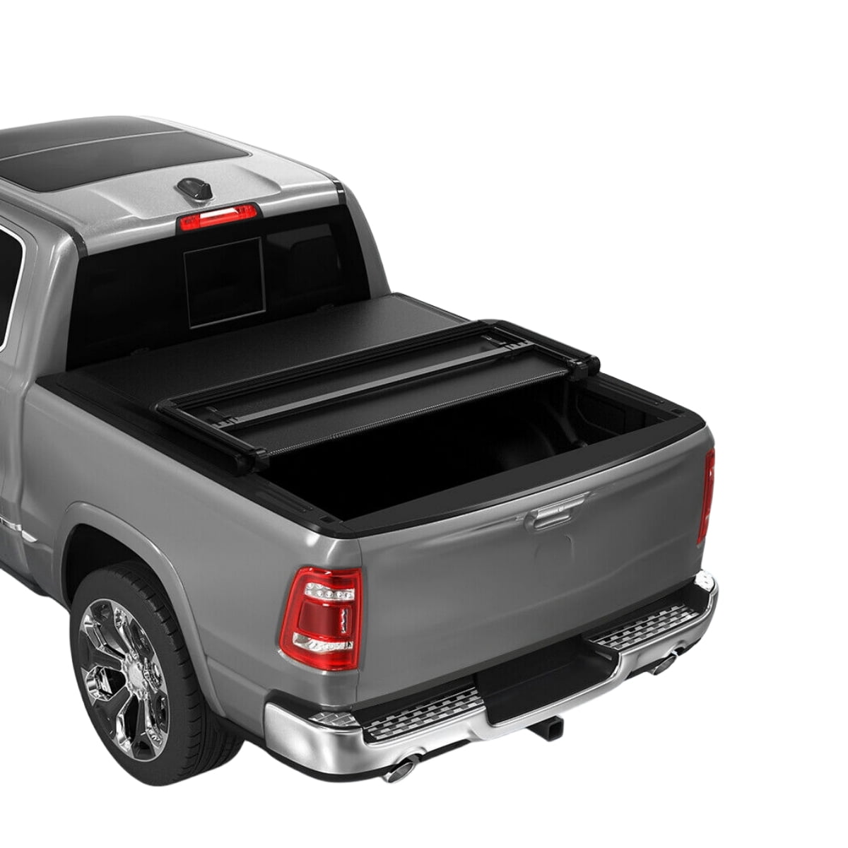 RVNI 6.4 ft Bed Soft Tri-Fold Truck Bed Tonneau Cover for 2019-2023 2024 Ram 1500 Without Rambox