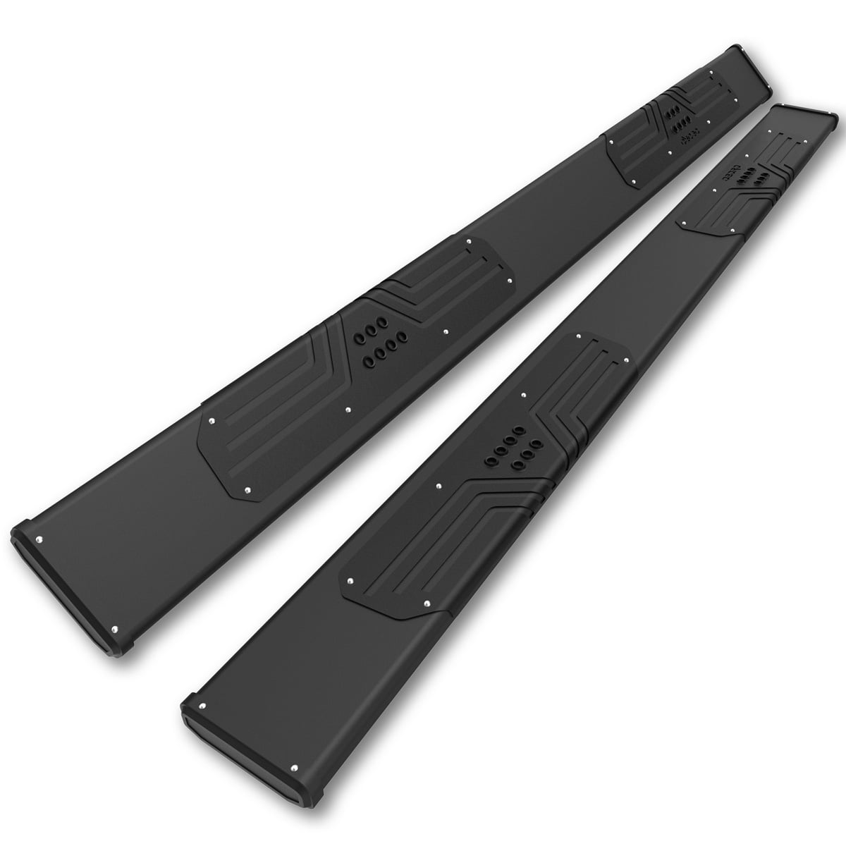 Running Boards For 2007-2018 Chevy Silverado / GMC Sierra Crew Cab - 6" Wide Black Aluminum Side Steps