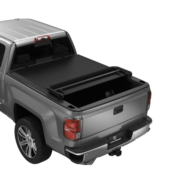 RVNI 6.5 ft Bed Soft Quad Fold Truck Bed Tonneau Cover for 20092014 Ford F150 F150