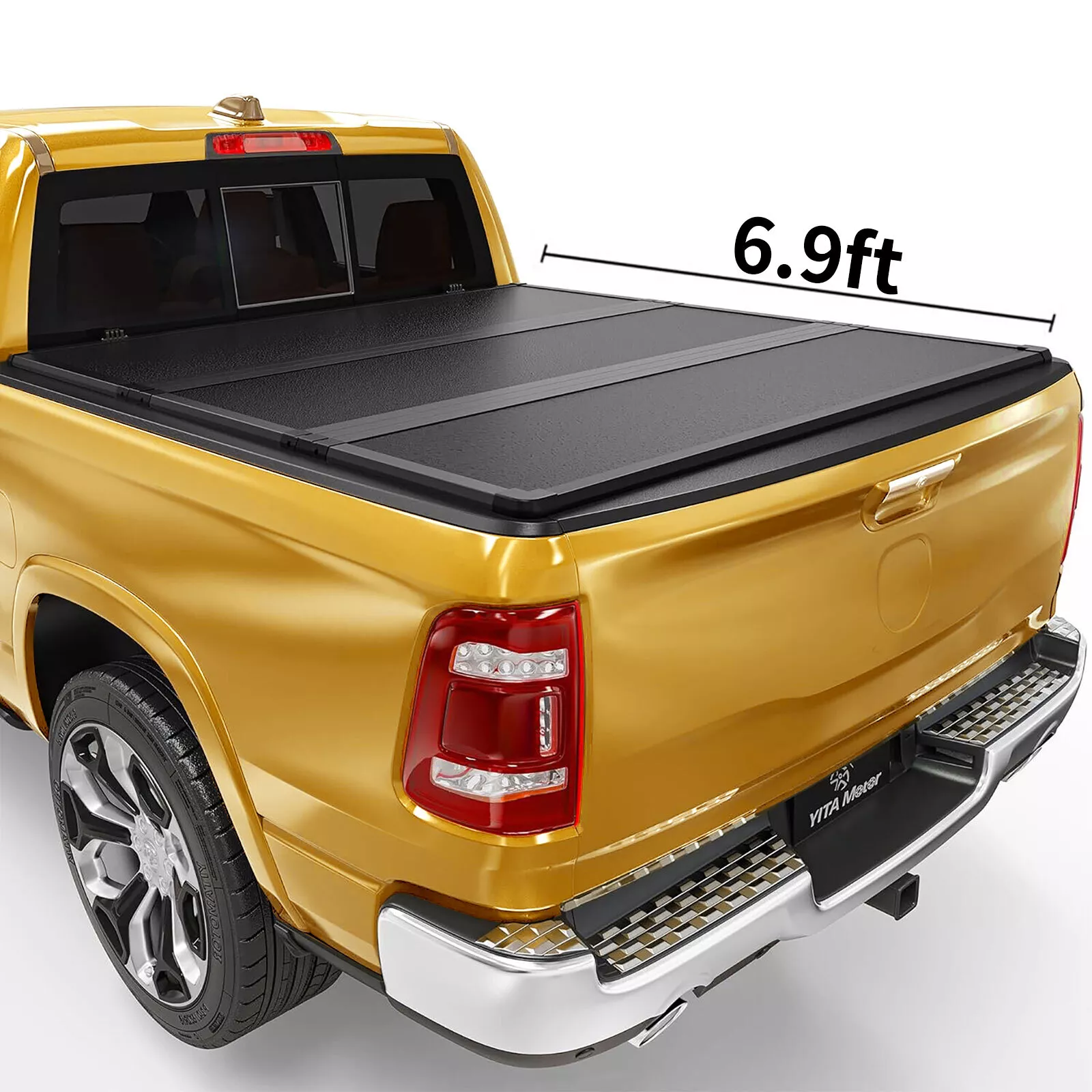 RVNI 6.9FT Hard Bed Tri-Fold Tonneau Cover for 2020-2023 2024 Silverado Sierra 2500 3500HD