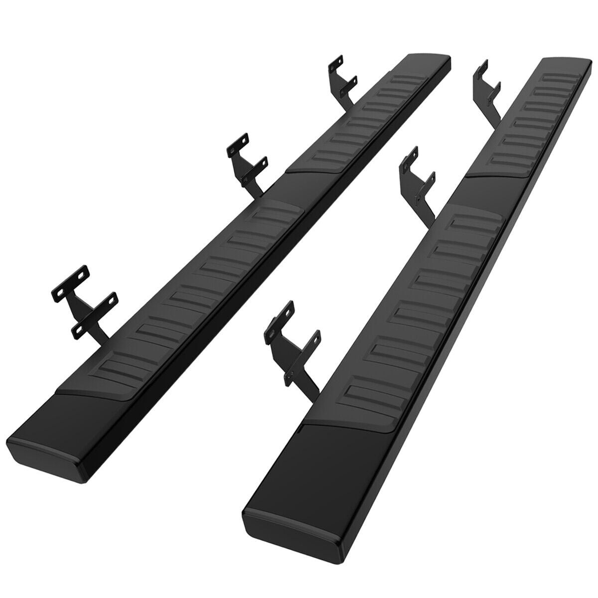 RVNI 6 inches Running Board for 2015-2023 Ford F150 Super Crew Cab Super Duty Crew Cab Silver Side Step Nerf Bars