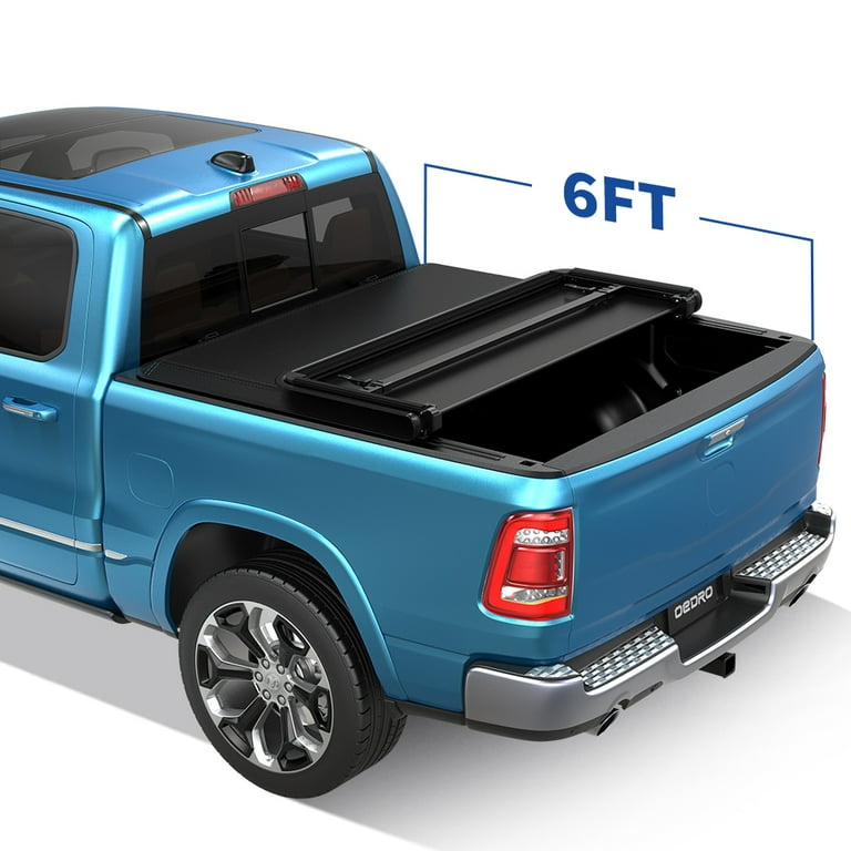 RVNI 6ft Soft Tri-fold Truck Bed Tonneau Cover for 15-23 Chevy