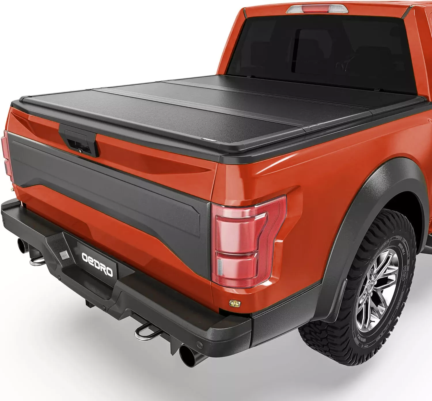 RVNI FRP Hard Tri-fold Tonneau Cover Fold Truck Bed Covers for 2015-2024 Ford F150 F-150 with 5.5 Feet Bed