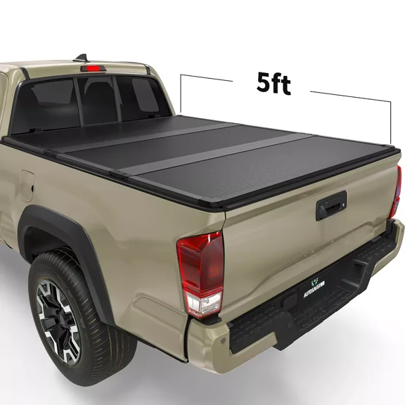 RVNI FRP Hard Tri-fold Truck Bed Tonneau Cover for Toyota Tacoma 2016-2023 2024 5ft Bed