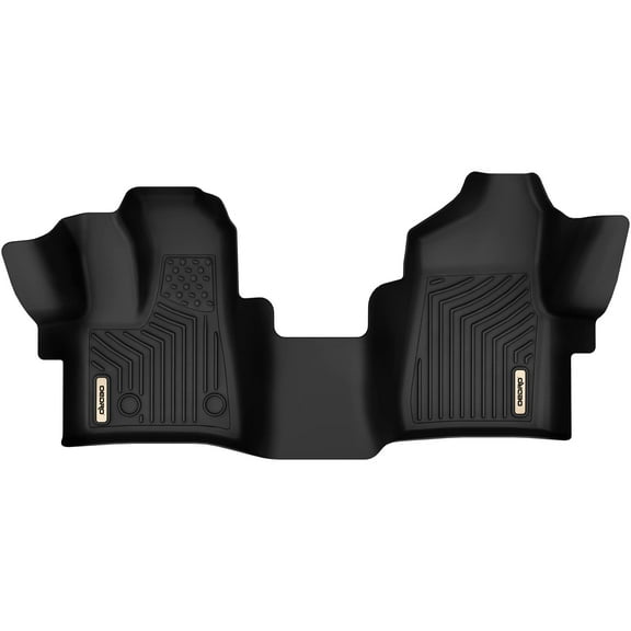 RVNI Floor Mats 1st Row Compatible for 2015-2021 Ford Transit 150/250/350 (No Transit Connect) TPE All Weather Floor Liners