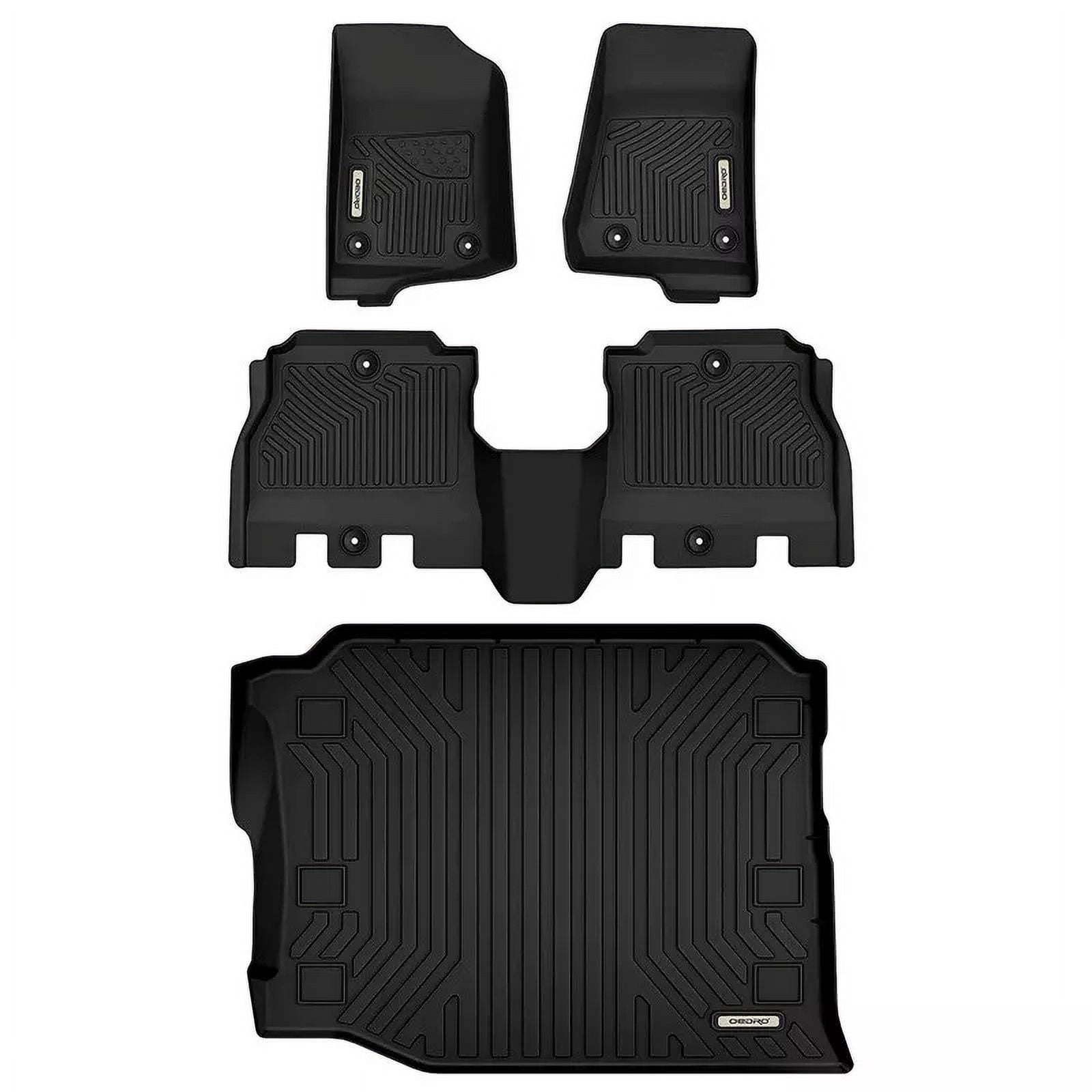 RVNI Floor Mats & Cargo Liners for 2018-2023 2024 Jeep Wrangler JL Unlimited 4-Door
