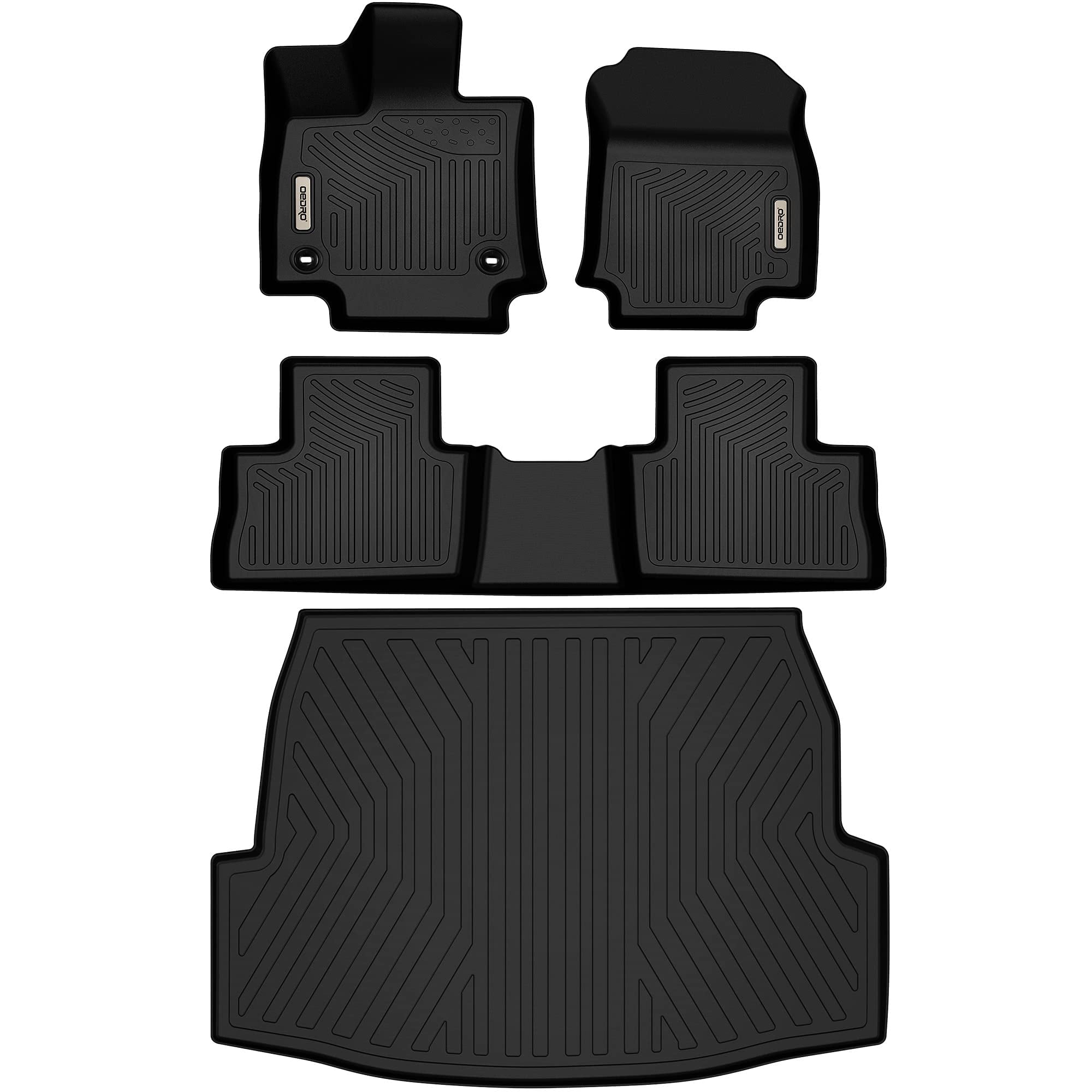 RVNI Floor Mats Liners & Trunk Cargo Liner for 2019-2023 Toyota RAV4 3D TPE Rubber