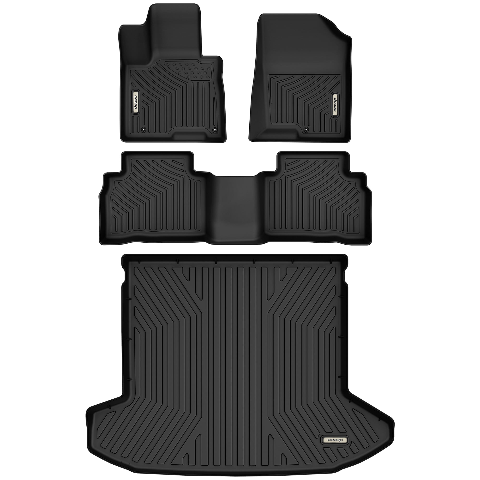 RVNI Floor Mats Trunk Cargo Liners For 2022 2023 2024 Hyundai Tucson NOT Hybrid TPE Rubber