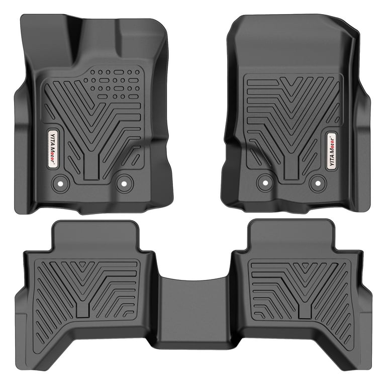 Rvni Floor Mats for 19 23 Ford Ranger Black