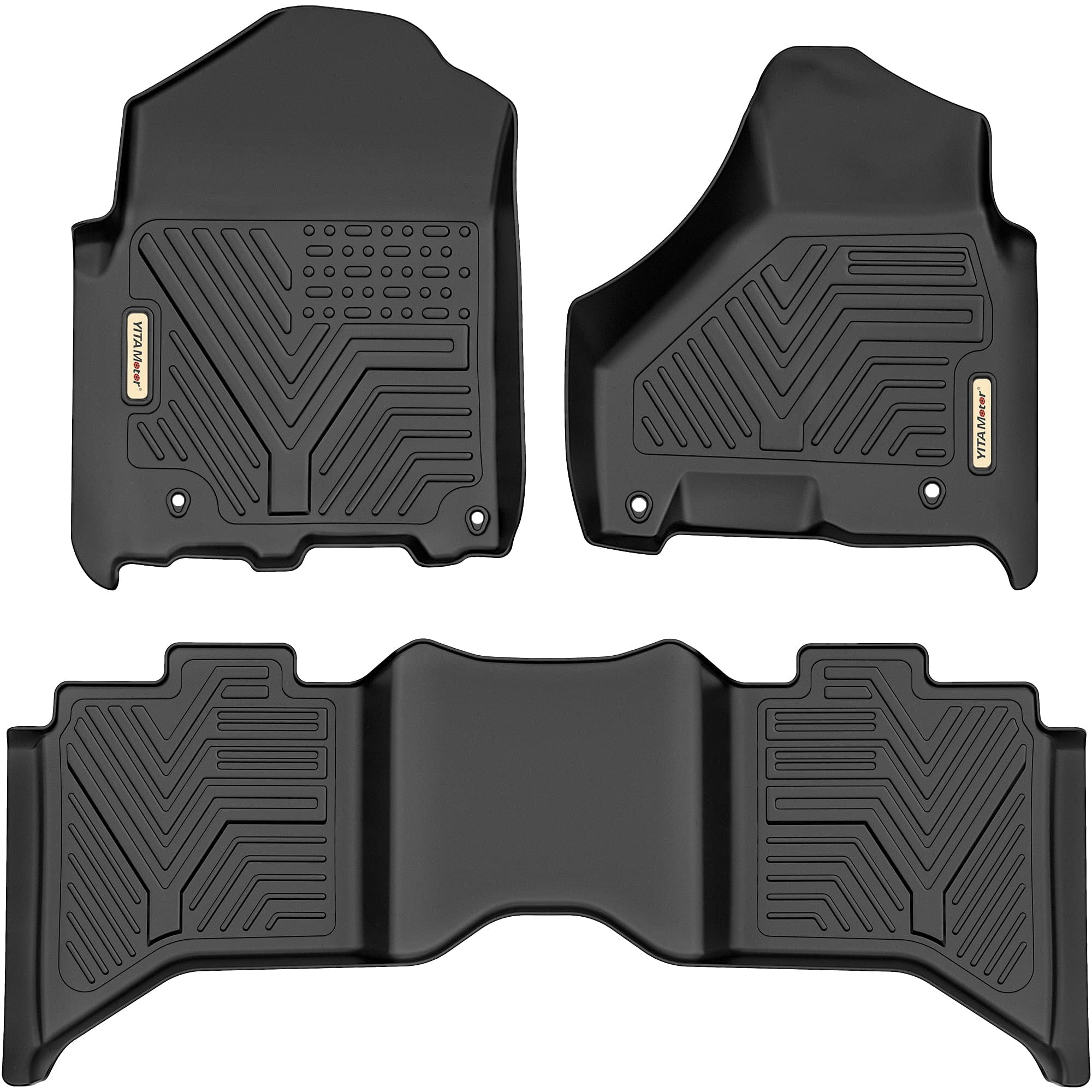 RVNI Floor Mats for 2013 2018 Dodge Ram 1500 2500 3500 Crew Cab 2019 2023 Ram 1500 Classic Floor Mats All Weather Walmart
