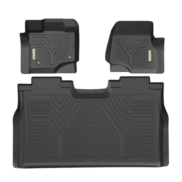 RVNI Floor Mats for 2015 2023 2024 Ford F 150 SuperCrew Cab 1st 2nd Row All Weather Protection Walmart