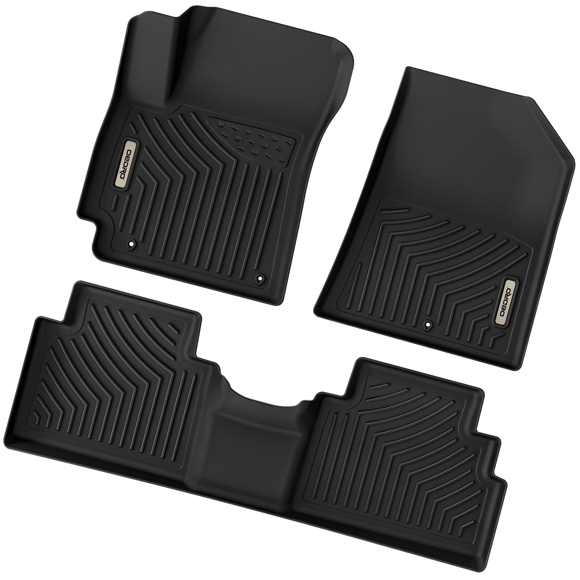 RVNI Floor Mats for 2020-2023 Kia Soul 1st & 2nd Row TPE All-Weather Front Rear Full Set Liners