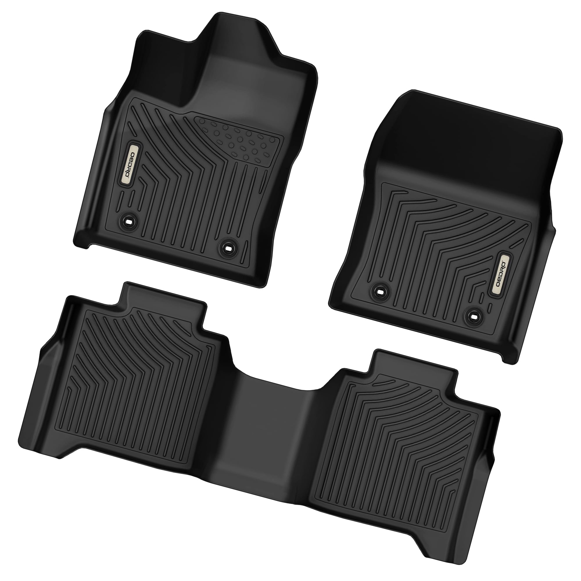 RVNI Floor Mats for 2022-2024 Toyota Tundra Crew Max Cab Only TPE All ...