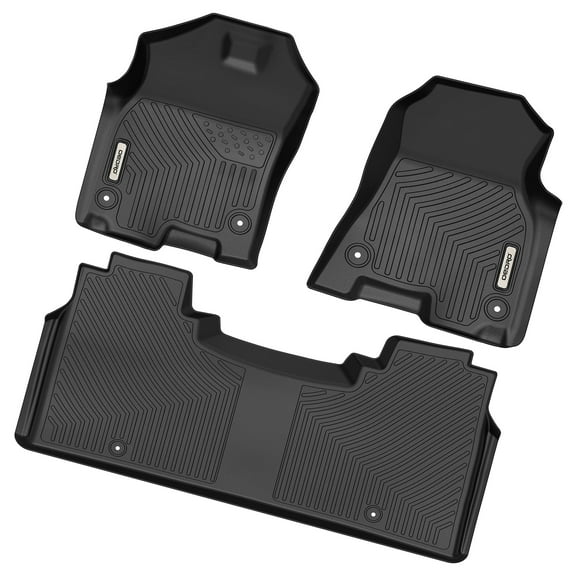 RVNI Floor Mats liner for 2019-2023 Dodge Ram 1500 New Body Crew Cab All Weather 2-Row Set