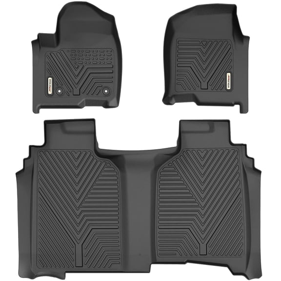 RVNI Floor Mats set 3D Floor Mats for 2019-2023 Chevy Silverado/GMC Sierra 1500 Crew Cab All Weather