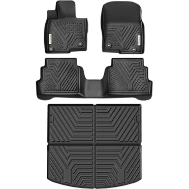 Autohai All-Weather TPE Floor Mats For 17-23 Mazda CX-5 – With Cargo Liner