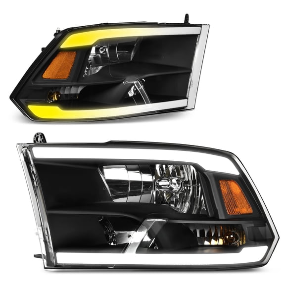 RVNI LED DRL Headlights Sequential Signal Lamp For 2010-2018 Dodge Ram 1500 2500 3500