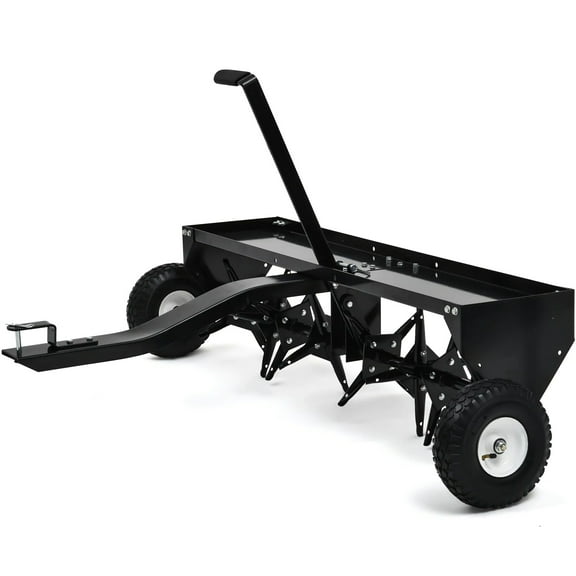 RVNI Lawn Aerator with 48 in Width Tow Plug Achieve Keep Garden Lawn Heavy Duty 122 cm