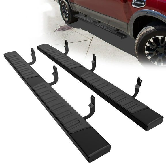RVNI Running Board for 2004-2023 Nissan Titan Crew Cab/16-23 Titan XD Crew Cab Nerf Bars Side Steps Black 6 inch