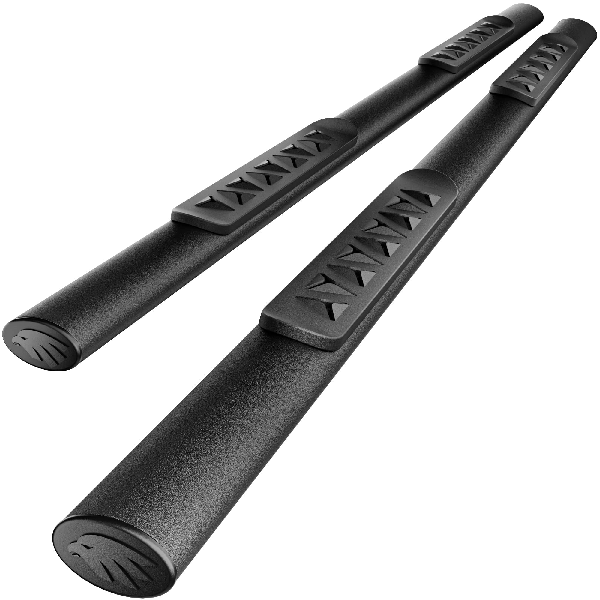 Running Boards For 2019-2025 Chevy Silverado/Sierra 1500, 2500HD, 3500HD Crew Cab - 4.5" Side Steps, Carbon Steel