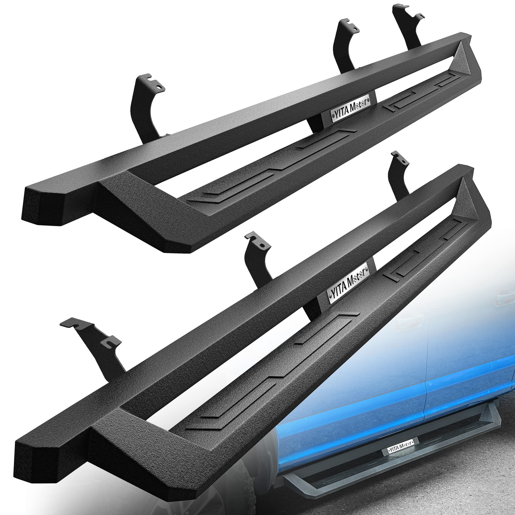 Nerf Bar 2 PCSプラットフォームサイドステップボードnerf bar fot for volvo xc60 2018- 2020 2 PCS Platform Side Step Running Board Nerf Bar Fit サイドステップ ランニングボードサイドステップNerfバー