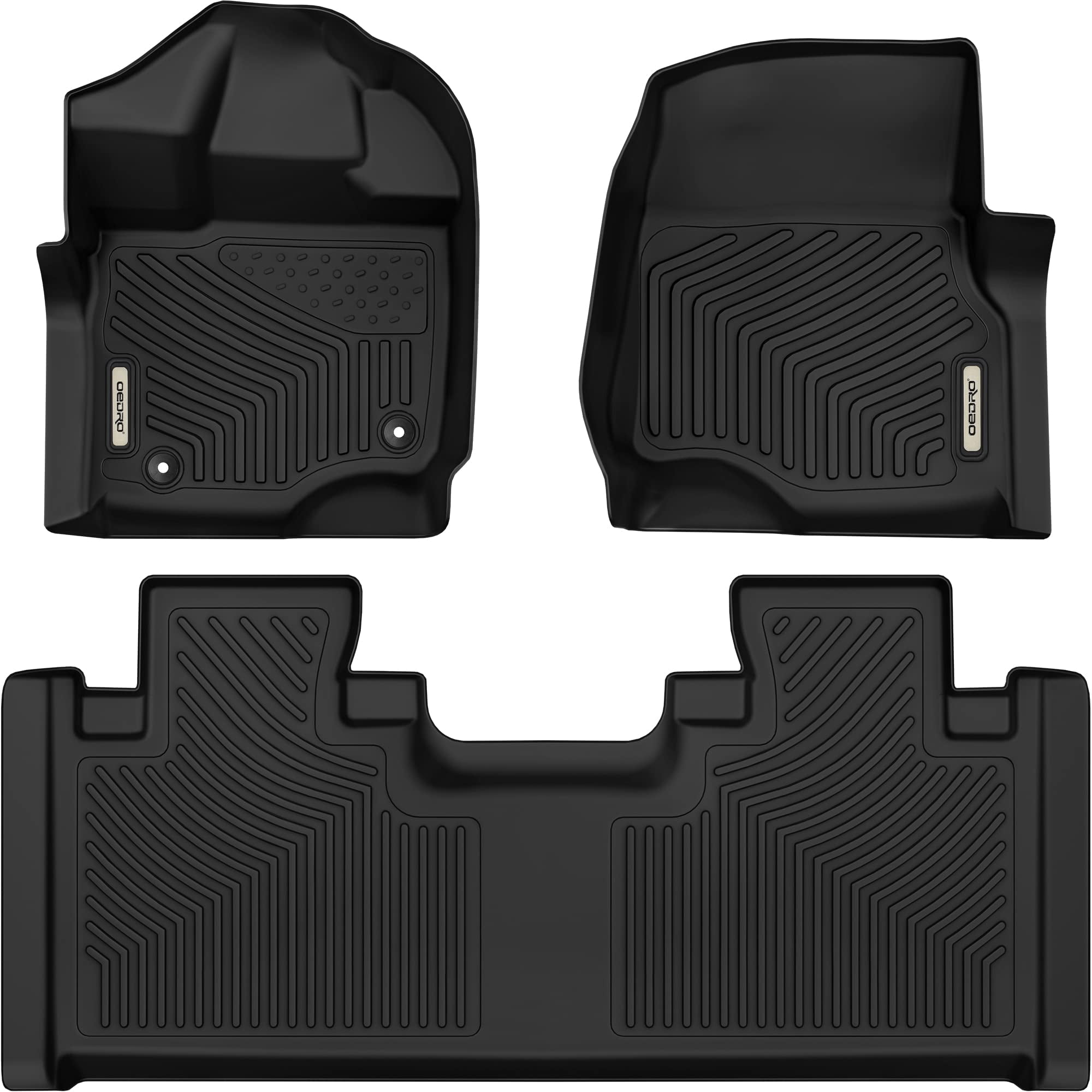 RVNI TPE Floor Mats Liners for 2015-2023 2024 2025 Ford F-150 Super Cab Extended Cab All-Weather Guard Floor Liner waterproof